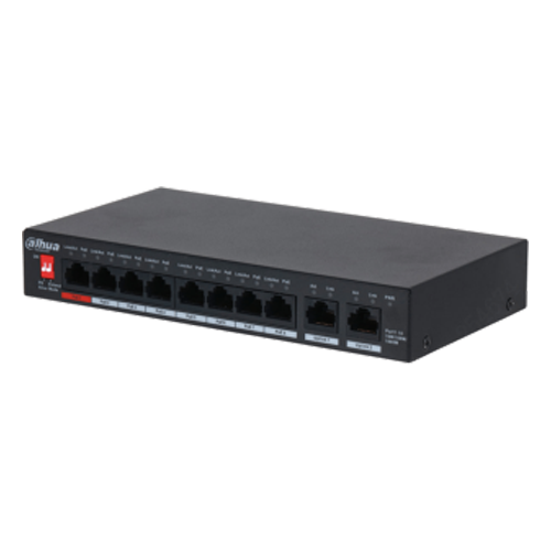 DAHUA PFS3010-8GT-96 10 PORT UNMANAGED DESKTOP SWITCH WITH 8 PORT POE