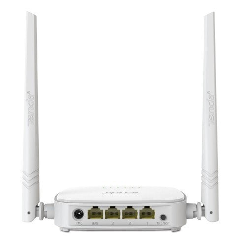 TENDA N-301 ROUTER DUAL ANTENNA N-300 MODEM ROUTER | EASY SETUP | HIGH SPEED ROUTER- Tenda Wireless WIFI Router WI-FI Signal-Repeater Booster Extender WISP Home Network RJ45 4 Ports 300Mbps with Wireless Access Tanda WiFi Router-