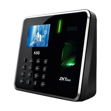 ZKTeco K50 Biometric Time Attendance Machine, Thumb Impression Device with Battery Backup