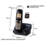 Panasonic cordless phone set on a white background